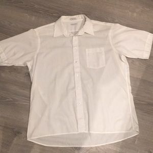 Christian Dior 17 1/2 off white button up shirt